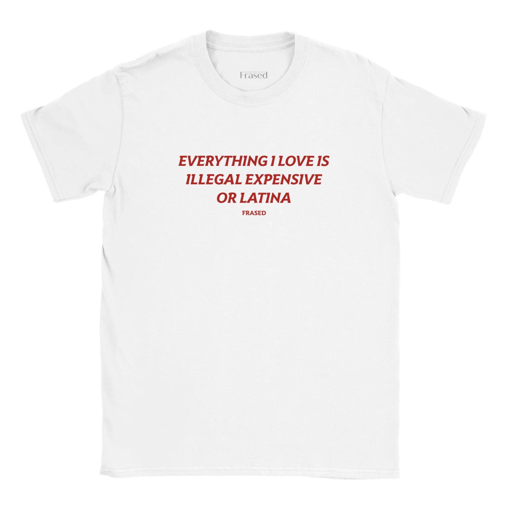 EVERYTHING I LOVE IS ILLEGAL, EXPENSIVE OR LATINA - BABY TEE - Image 4