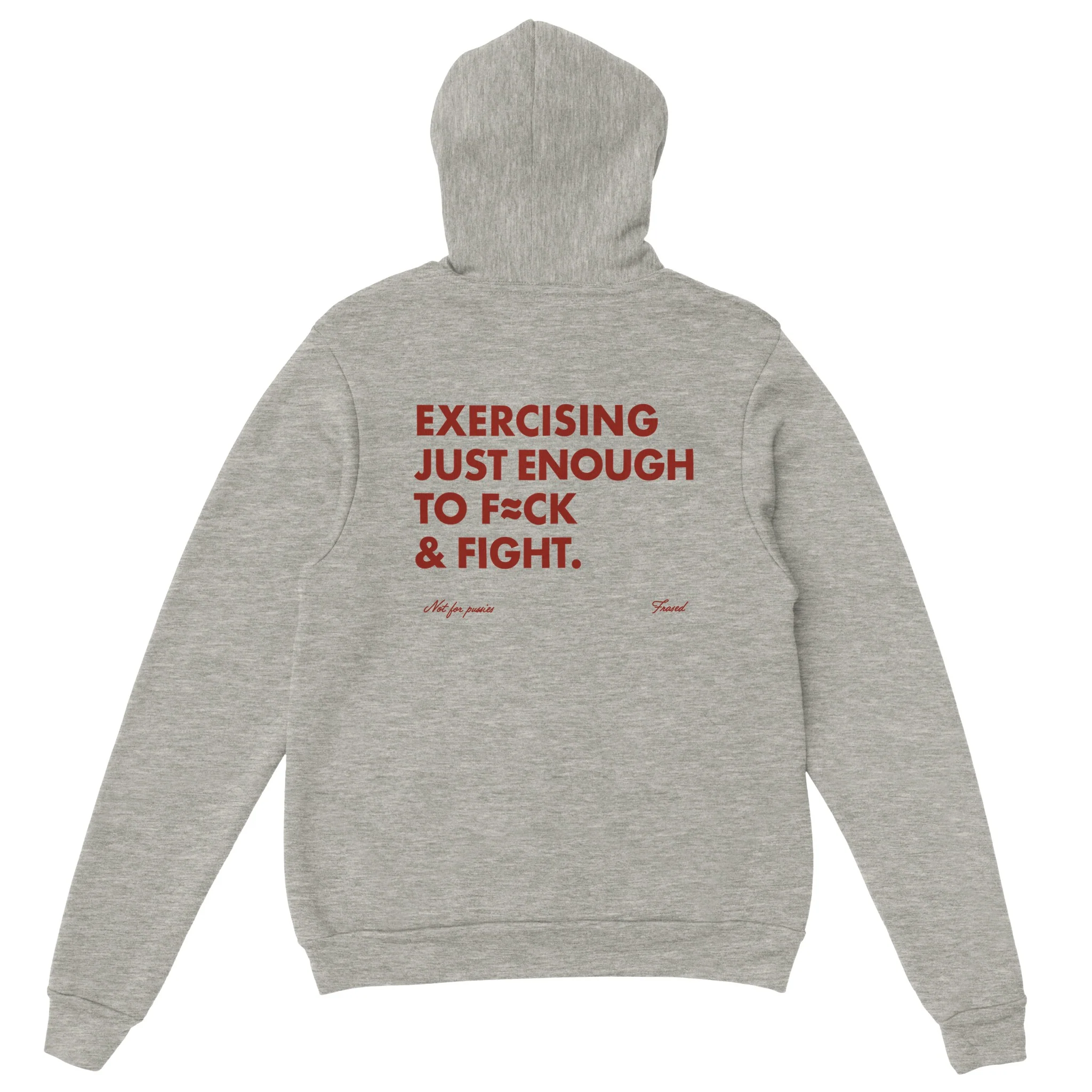 EXERCISING JUST ENOUGH TO F≈CK & FIGHT - HOODIE - Image 4