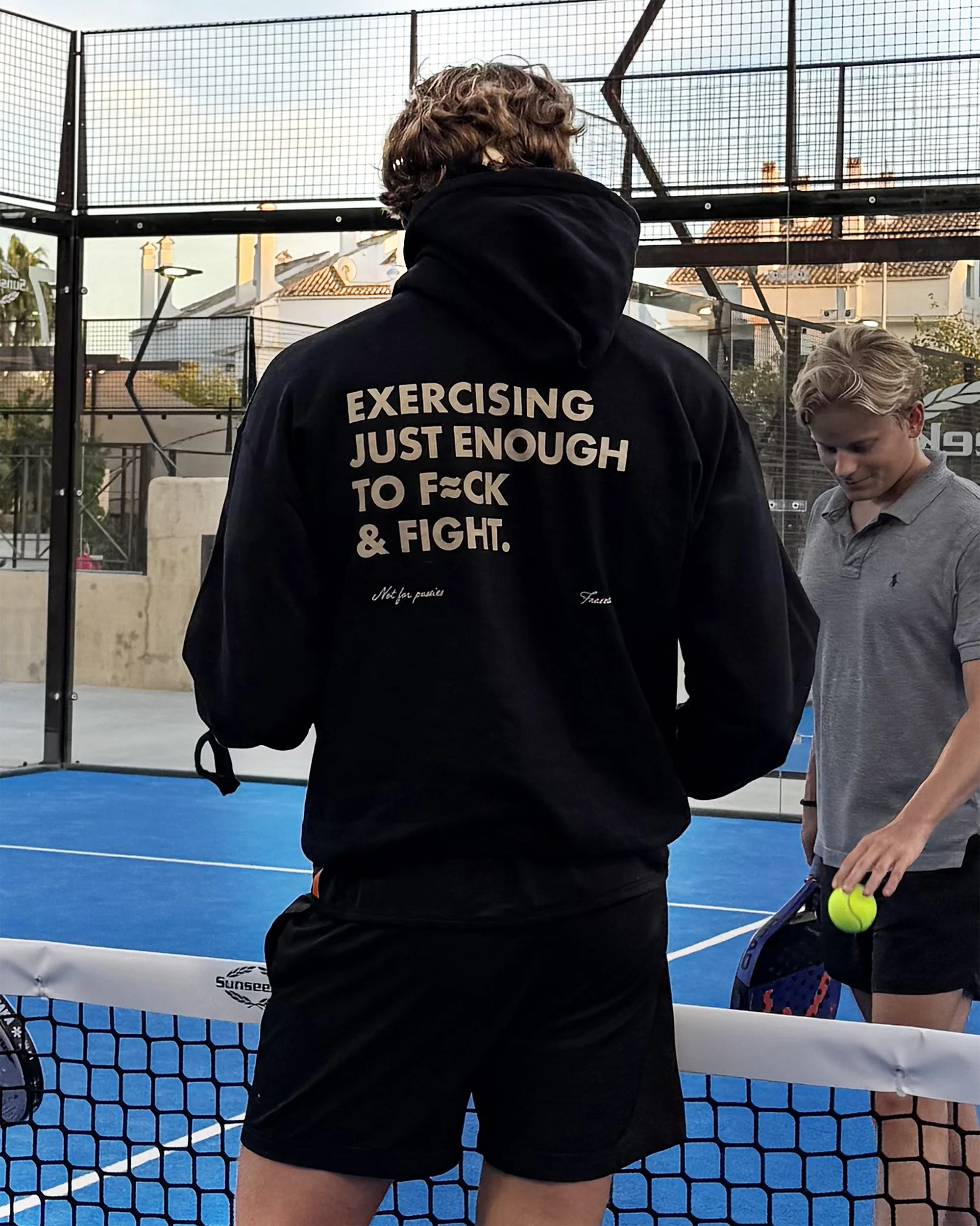 EXERCISING JUST ENOUGH TO F≈CK & FIGHT - HOODIE - Image 6